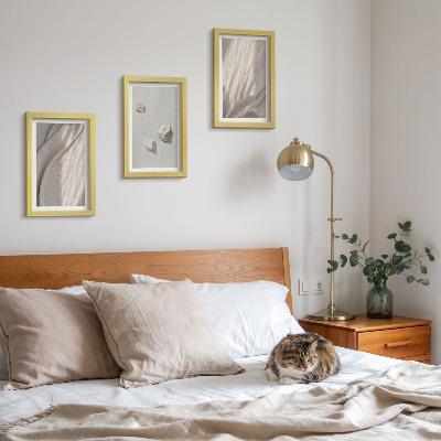 3 paveikslų rinkinys su rėmais Šiuolaikinių boho stiliaus pastatų stambūs planai