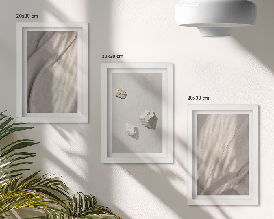 3 paveikslų rinkinys su rėmais Šiuolaikinių boho stiliaus pastatų stambūs planai