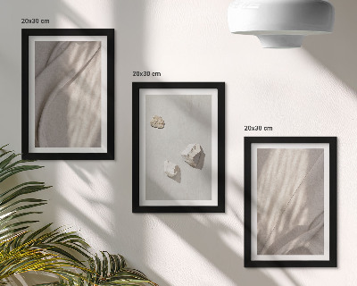 3 paveikslų rinkinys su rėmais Šiuolaikinių boho stiliaus pastatų stambūs planai