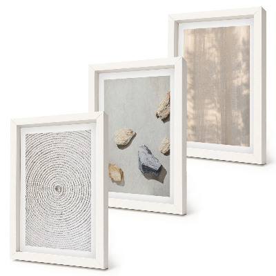 Įrėmintų paveikslų rinkinys Boho tekstūros natūralios struktūros