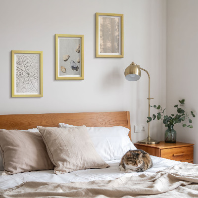 Įrėmintų paveikslų rinkinys Boho tekstūros natūralios struktūros