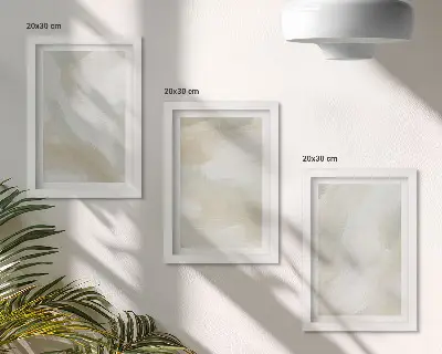 3 paveikslų rinkinys su rėmais dažų tekstūros pėdsakai minimalizmo stiliaus