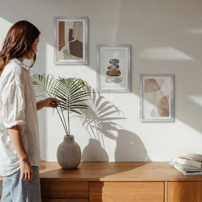 Įrėmintų paveikslų rinkinys Abstrakti tapyba modernūs dekoracijos