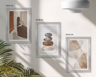 Įrėmintų paveikslų rinkinys Abstrakti tapyba modernūs dekoracijos