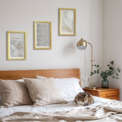 3 paveikslų rinkinys su rėmais Abstrakcija dizaine, modernios tapybos tekstūros