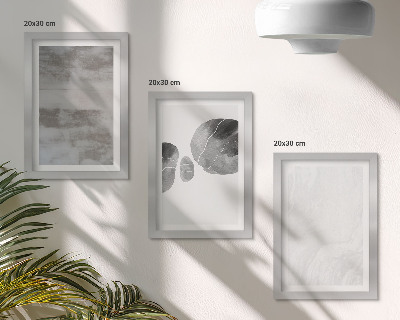 Įrėmintų paveikslų rinkinys Abstrakčios formos ir struktūros modernaus stiliaus