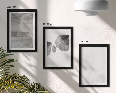 Įrėmintų paveikslų rinkinys Abstrakčios formos ir struktūros modernaus stiliaus