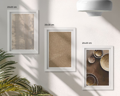 Įrėmintų paveikslų rinkinys Minimalistinio stiliaus struktūros ir tekstūros