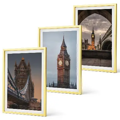 Įrėmintas triptikas Londono tiltas su Big Beno laikrodžiu