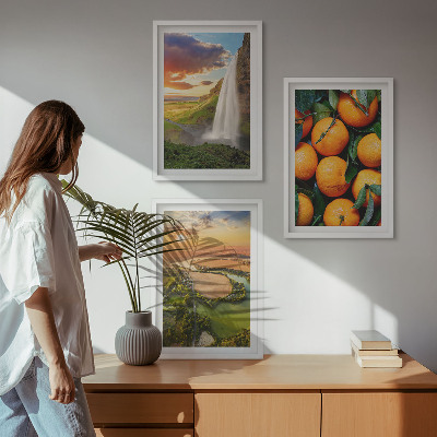 Įrėmintas triptikas Oranžinių kalnų krioklys
