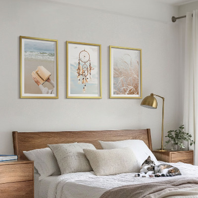 3 paveikslų rinkinys su rėmais Ramūs bohemiški vasaros peizažai