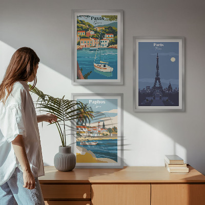 Įrėmintas triptikas Pakrančių miestai ir architektūra