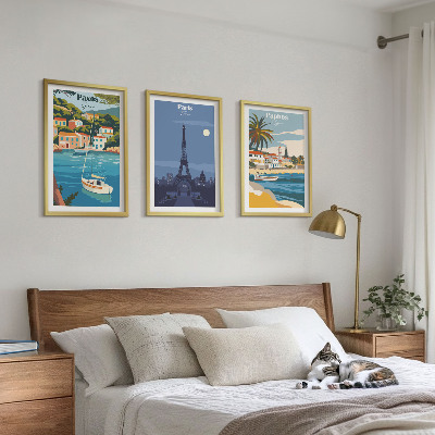 Įrėmintas triptikas Pakrančių miestai ir architektūra