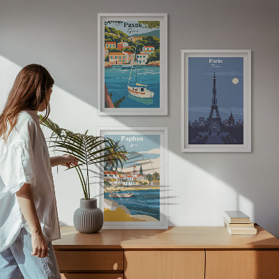 Įrėmintas triptikas Pakrančių miestai ir architektūra