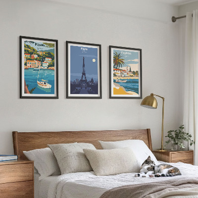 Įrėmintas triptikas Pakrančių miestai ir architektūra