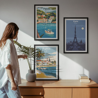 Įrėmintas triptikas Pakrančių miestai ir architektūra