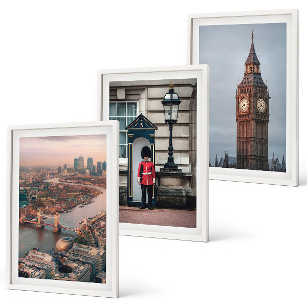 Įrėmintas triptikas Londono tilto sargas Big Benas
