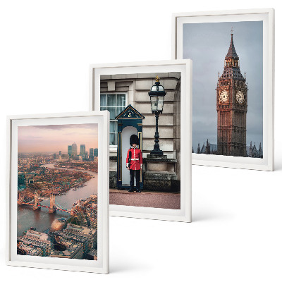 Įrėmintas triptikas Londono tilto sargas Big Benas