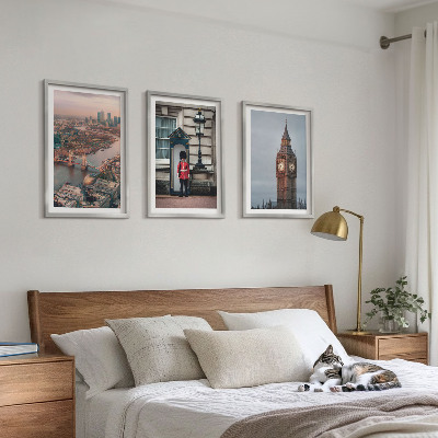 Įrėmintas triptikas Londono tilto sargas Big Benas