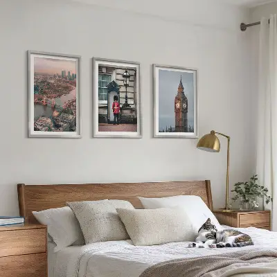 Įrėmintas triptikas su Londono tilto sargu Big Benu