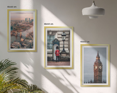 Įrėmintas triptikas Londono tilto sargas Big Benas