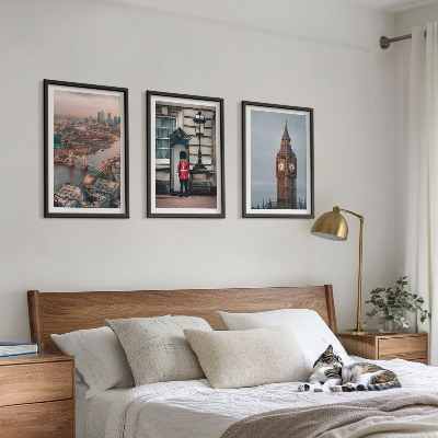Įrėmintas triptikas Londono tilto sargas Big Benas