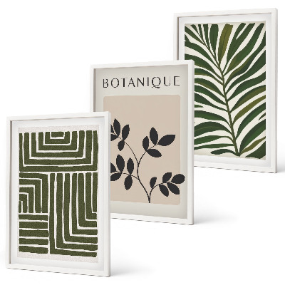 Įrėmintas triptikas Botaninis bohemiškas minimalizmas