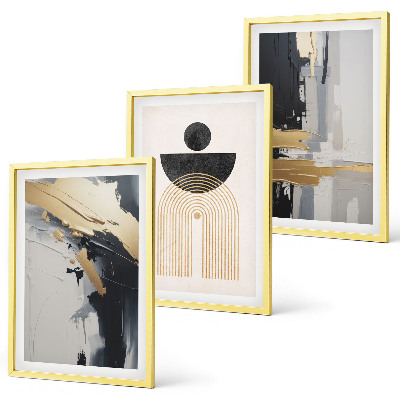 Įrėmintas triptikas Abstrakti geometrijos elegancija