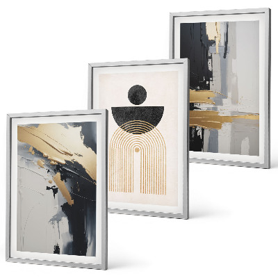Įrėmintas triptikas Abstrakti geometrijos elegancija