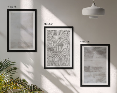 3 paveikslų rinkinys su rėmais Modernios minimalistinės tekstūros