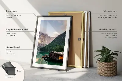 Pastelinė architektūrinė grafika 3 paveikslų rinkinys su rėmais