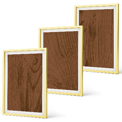 3 paveikslų rinkinys su rėmais Medžio tekstūros žievės minimalizmas