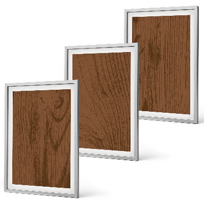 3 paveikslų rinkinys su rėmais Medžio tekstūros žievės minimalizmas