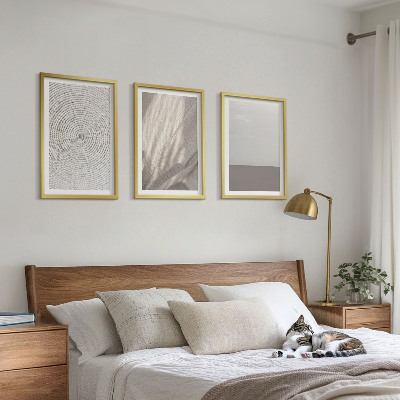 Įrėmintas triptikas Natūralios boho tekstūros