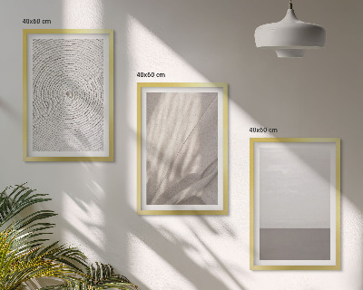 Įrėmintas triptikas Natūralios boho tekstūros
