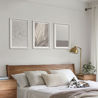 Įrėmintas triptikas Natūralios boho tekstūros