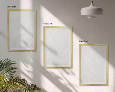 3 paveikslų rinkinys su rėmais Elegantiška marmurinė konstrukcija