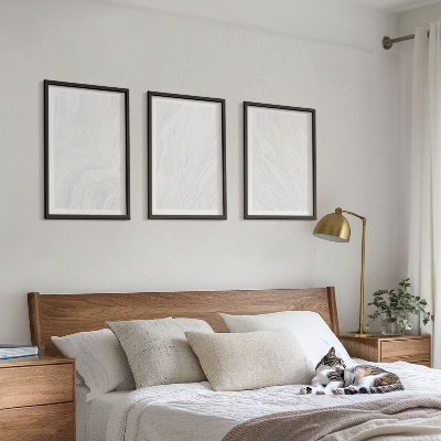 3 paveikslų rinkinys su rėmais Elegantiška marmurinė konstrukcija