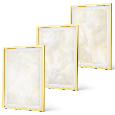 3 paveikslų rinkinys su rėmais Ryškios tekstūros dažų dizainas