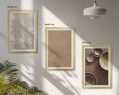 Minimalistinės tekstūros paveikslų rinkinys 3 dalių komplektas su rėmais