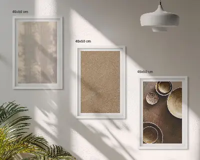 Minimalistinės tekstūros paveikslų rinkinys 3 dalių komplektas su rėmais