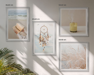 Daugiadalis paveikslas su rėmu Vasaros peizažai boho stiliumi