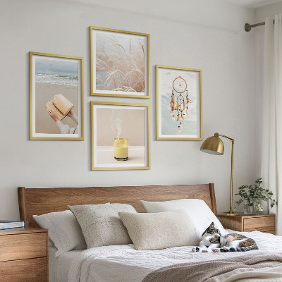 Daugiadalis paveikslas su rėmu Vasaros peizažai boho stiliumi