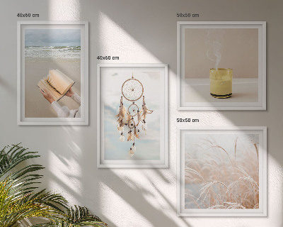 Daugiadalis paveikslas su rėmu Vasaros peizažai boho stiliumi