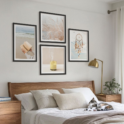 Daugiadalis paveikslas su rėmu Vasaros peizažai boho stiliumi
