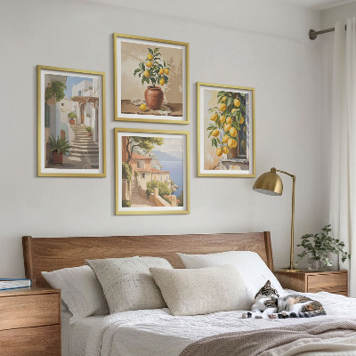 Paveikslų kompozicija ant sienos Lemon Streets, vaizdas į jūrą