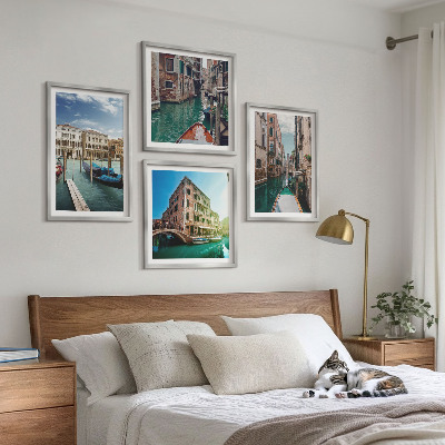 Daugiadalis paveikslas su rėmu Venecijos kanalų architektūra