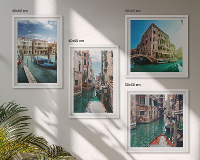 Daugiadalis paveikslas su rėmu Venecijos kanalų architektūra