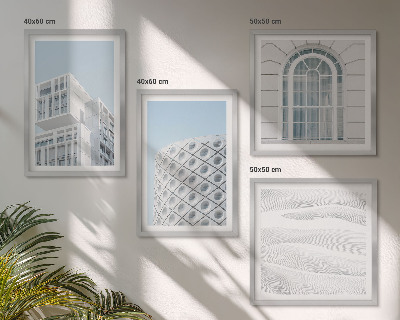 Paveikslų kompozicija ant sienos Šiuolaikinės architektūros geometrija