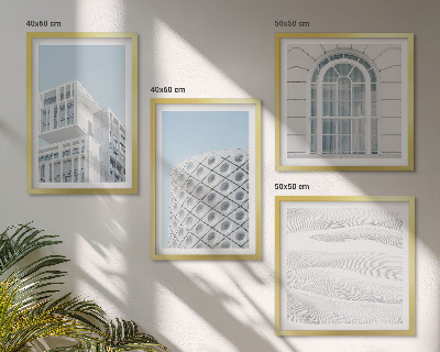 Paveikslų kompozicija ant sienos Šiuolaikinės architektūros geometrija